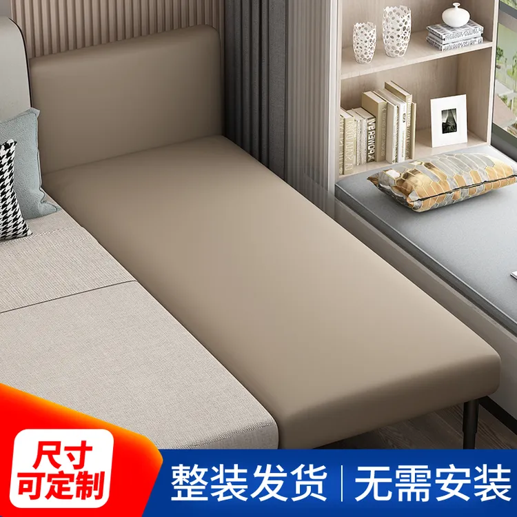 多米家具拼接床加宽热卖 全软包 拼接床 可调节高低  可定制