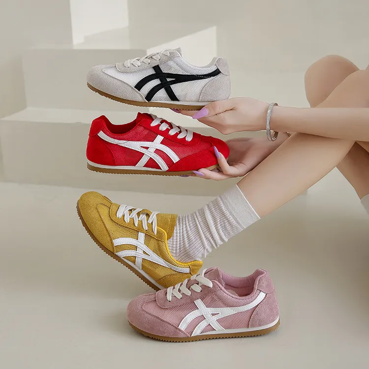 2025春季学生运动跑步休闲鞋复古德训ins韩版新款阿甘鞋女