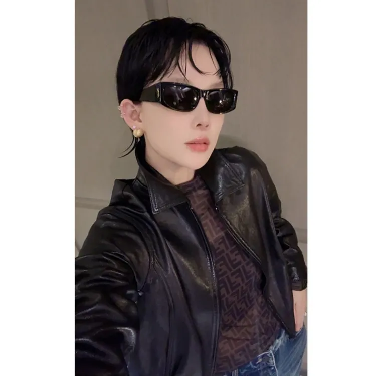 《终身爱软黄金皮衣》832-1短款真皮夹克上衣女土修身百搭羊皮外套