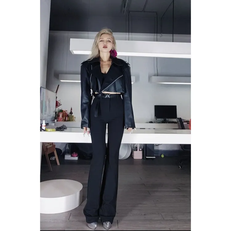 【前拉链微喇叭】加绒和秋款/ JINNY Z 2号店（钻扣）四面弹力