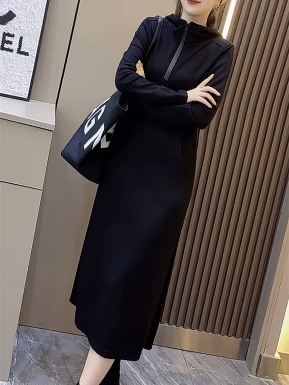 早秋网红新款显气质瘦时尚高级感洋气小众韩版时髦炸街女士连衣裙