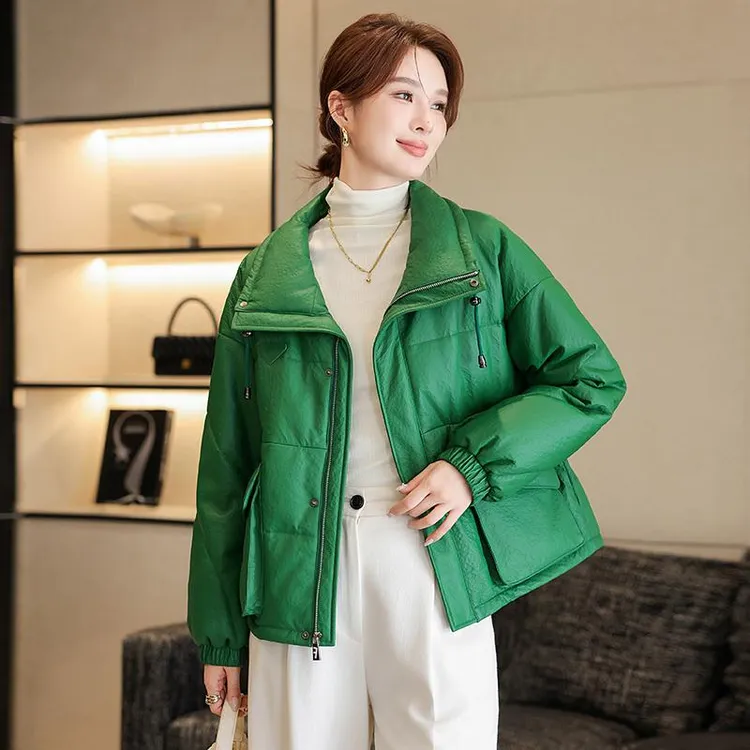 法劳格真皮皮衣女绵羊皮羽绒服2025冬季新款宽松大牌鹅绒服夹克外