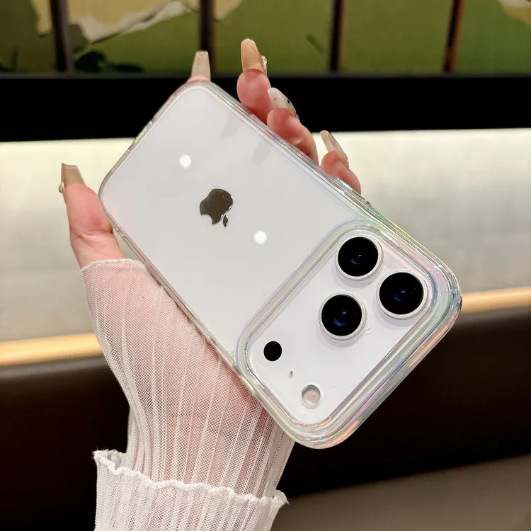 高档奢华17新苹果16promax手机壳适用14炫彩色透明简约15高级感