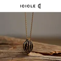 合金项链 ICICLE之禾25早秋新品铜镀金铜锌合金项链男女同款1765