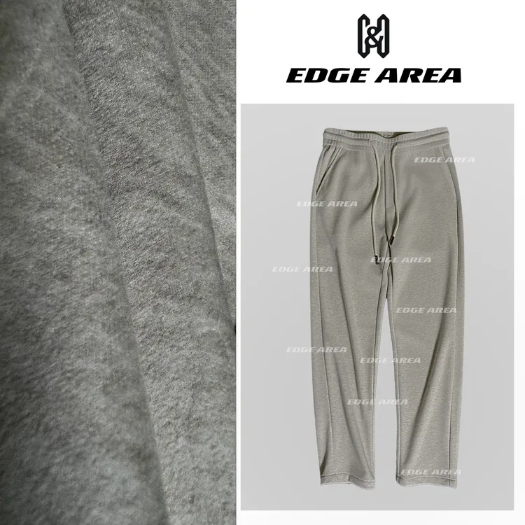 【EDGE AREA】轻奢羊毛混纺垂感卫裤抗皱丝滑直筒休闲男25260