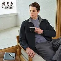 Youngor/雅戈尔【星线好物】25秋流光风男士立领棉夹克保暖419868