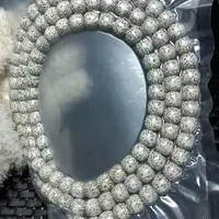 菩提珠串0827头货星月10×9老型原脂原生态白高抛光120颗菩提脖挂