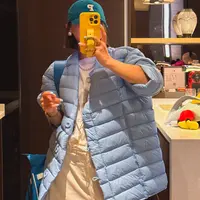 张小萱-韩版秋冬季新款小排骨显瘦半长款羽绒服