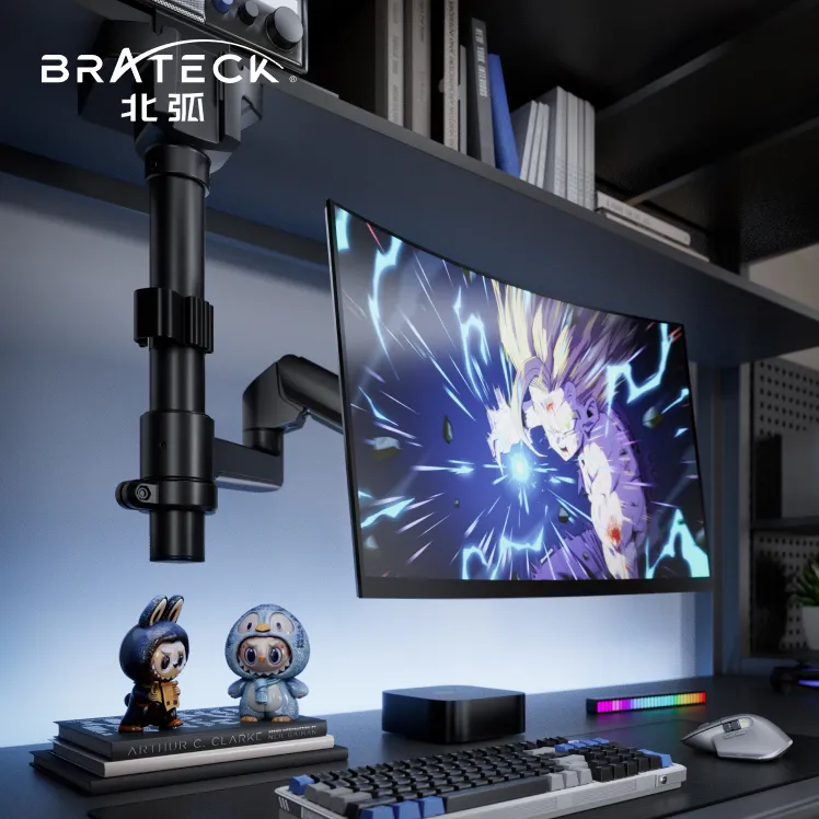Brateck/北弧倒挂电脑支架E350pd倒装机械臂笔记本显示器架免打孔