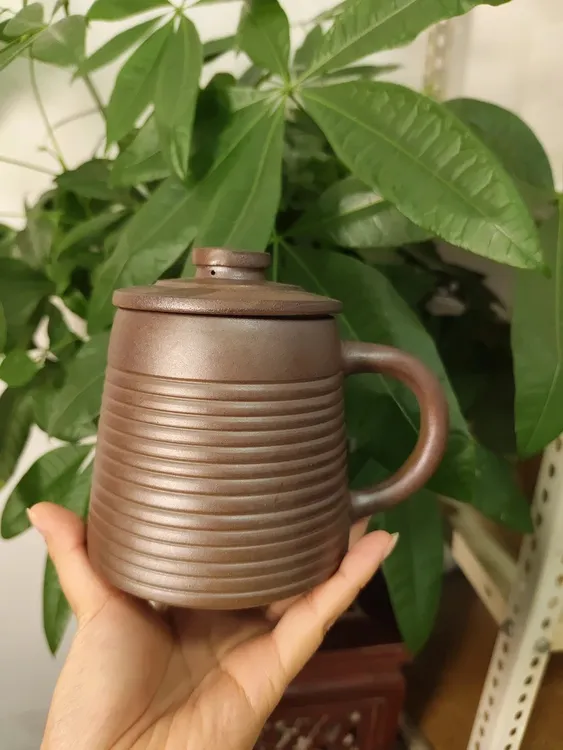 泗滨砭石五色土螺纹大号圆形盖杯板