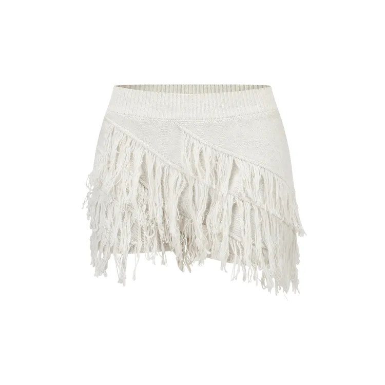 Knit Shorts 针织流苏短裤