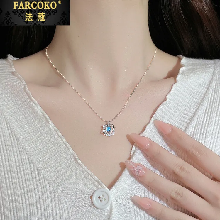 法蔻浪漫星球项链女款精致高级锁骨链送女友老婆生日情人节礼物