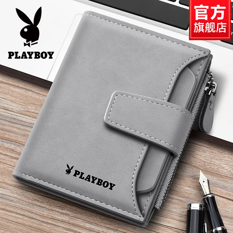 花花公子钱包男士短款2025新款钱夹简约驾驶证卡包皮夹送老公爸爸