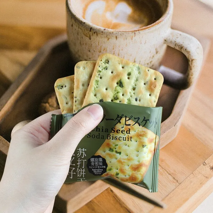 深田一彬苏打饼干苏打青葱味咸味饼乾办公室零食解馋下午茶点香葱