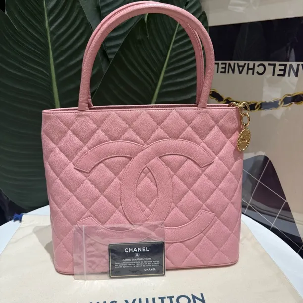 99新 Chanel/香奈儿 希尔顿（金币）手提包时尚奢侈中古全原