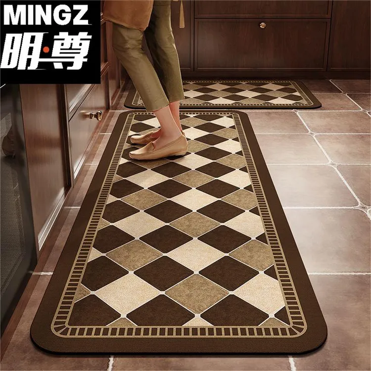 明尊硅藻泥厨房地垫吸水防滑吸水防摔型卫生间玄关厨房脚垫地垫