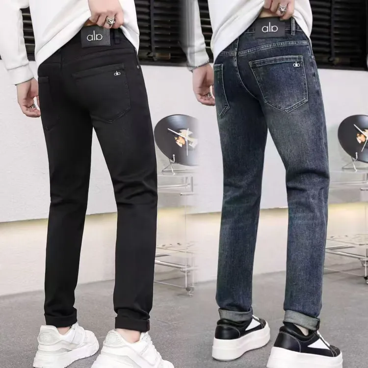 秋季新款男士黑色弹力牛仔裤百搭休闲裤弹力修身轻奢高档牛仔长裤