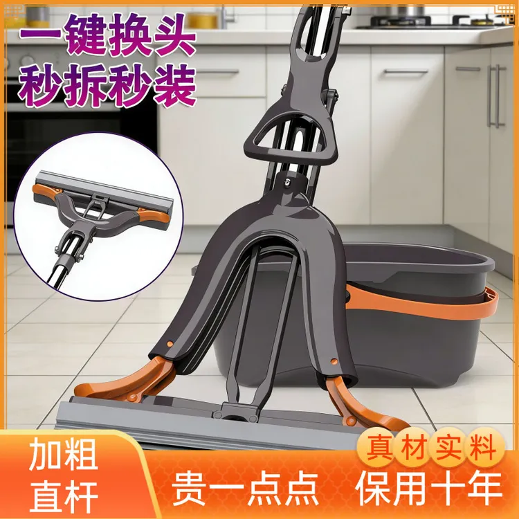 免手洗家用海绵吸水拖布拖把卫生间拖地拖把拖地板干湿海绵拖把