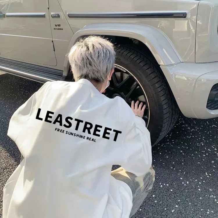 加肥大码300斤美式高街vibe风长袖t恤男女秋冬新款宽松百搭打底衫