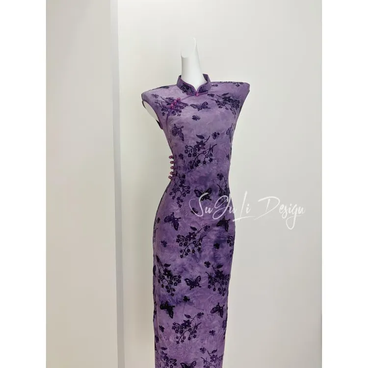 苏故里【锁清秋】港风复古气质传统款旗袍日常旗袍单层衣长120