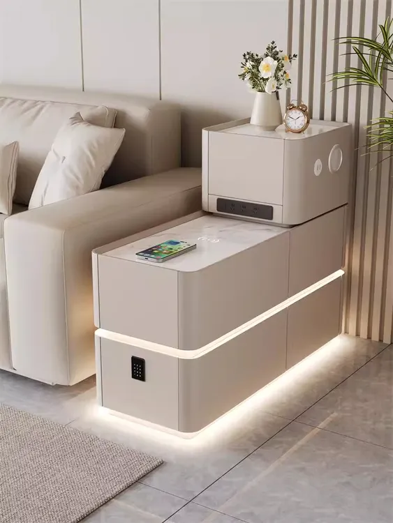 【活动】轻奢智能沙发边柜客厅高级感边几款侧边柜简约置物柜收纳柜