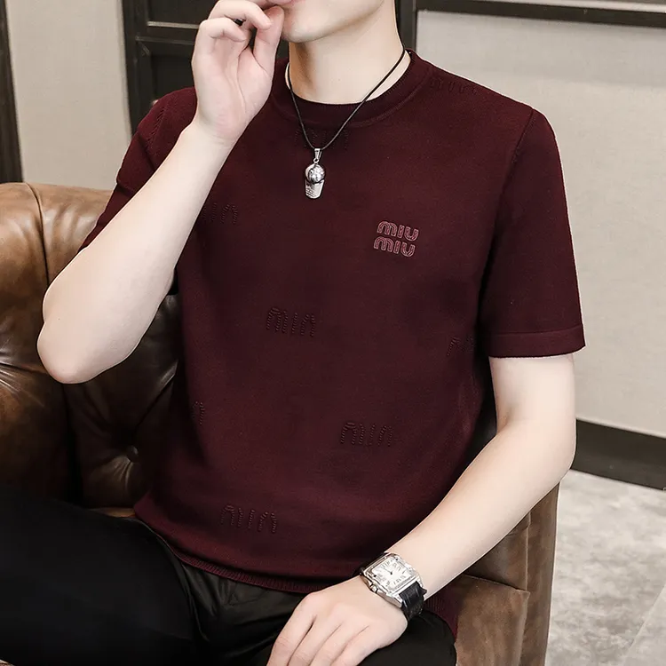 稻草人干净大方2025秋冬新款男士短袖毛衣安哥拉红痞帅《专柜品质》