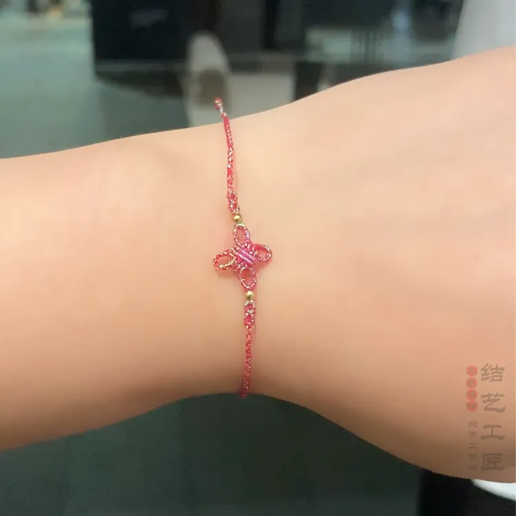 非金属布艺手链 平安结复古/宫廷极简风精编欧若精灵风手工手链