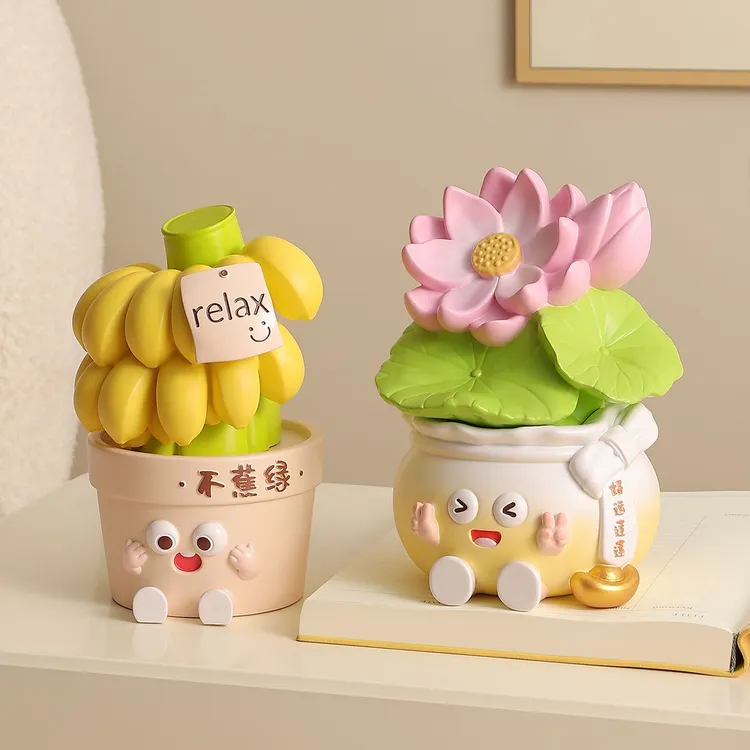 拒绝焦虑摆件治愈系客厅高颜值酒柜趣味电视柜装饰品送生日礼物