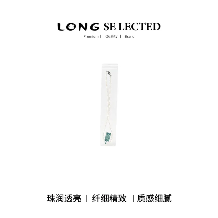 不锈钢仿珍珠项链 ZH1633【清珠细汐】细款小米珠单链少女日常叠戴