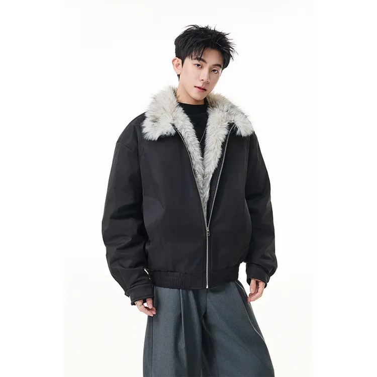 狼王座山雕哈灵顿百搭夹克棉服冬季cleanfit立领加厚保暖棉衣外套