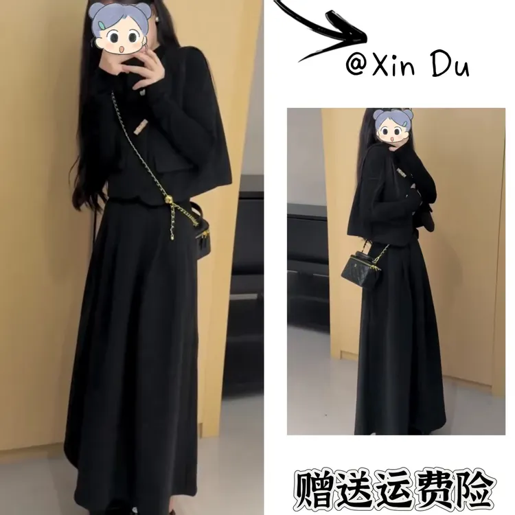2025秋季新款时尚显瘦气质女士网红洋气三件套百搭款D23144