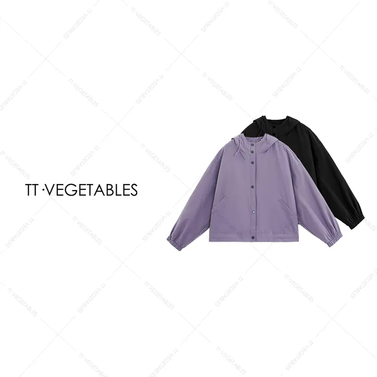 噢芬/小个子 【亦野】白鸭绒立领连帽轻薄款短款羽绒服外套522378