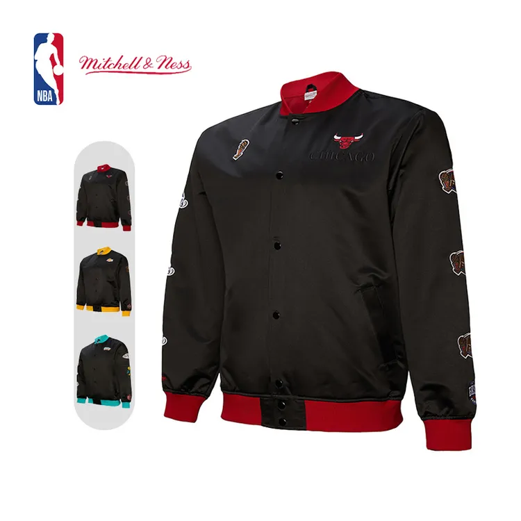 MITCHELL&NESS官方NBA湖人公牛奥马刺Lifestyle系列男子时尚夹克
