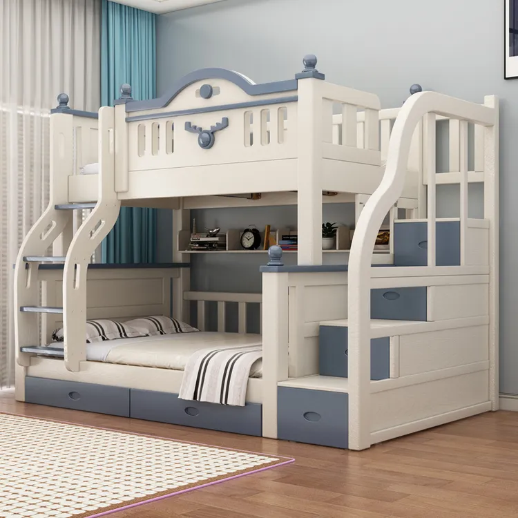 年终促多功能两层床全实木上下铺儿童床上下床经济型高低床子母床
