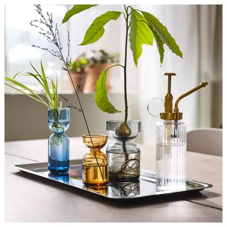 迷你花瓶达克斯玻璃花瓶客厅办公桌水培高档插花香薰瓶高级感家居