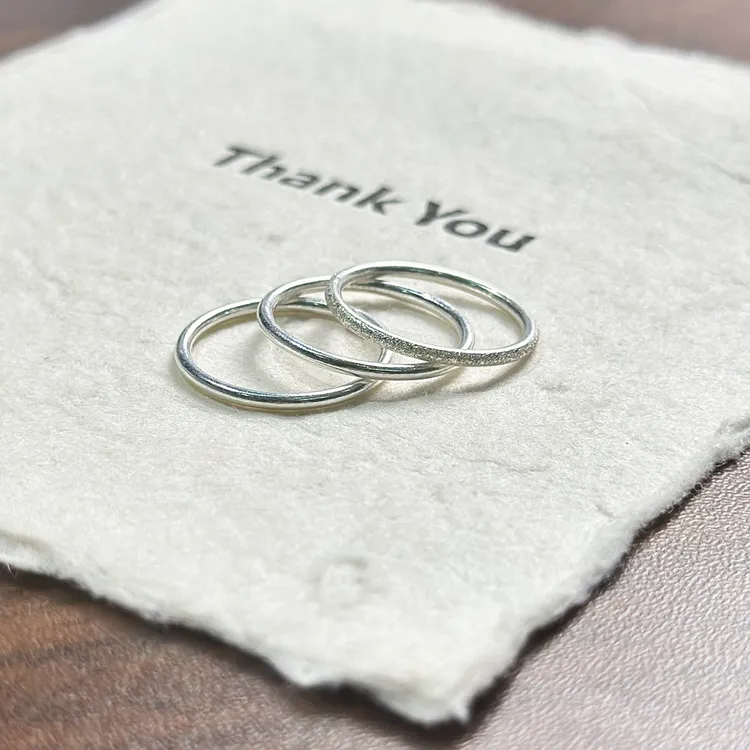 足银戒指 三生三世｜足银素银戒圈情侣款简约中性冷淡风多样发一
