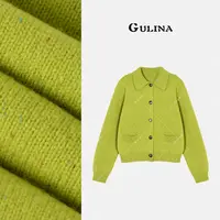 GULINA/娜姐 欧洲站新款阔肩短款设计师款针织衫88208