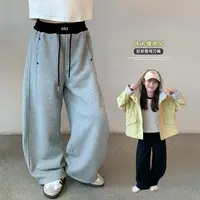 女童裤子春秋款2025新款洋气童装小女孩秋季弯刀裤儿童卫裤Q13811