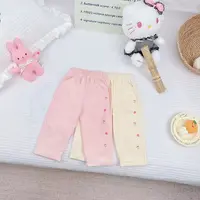 秋季新品女童可爱小兔爱心刺绣牛仔裤 H-A09