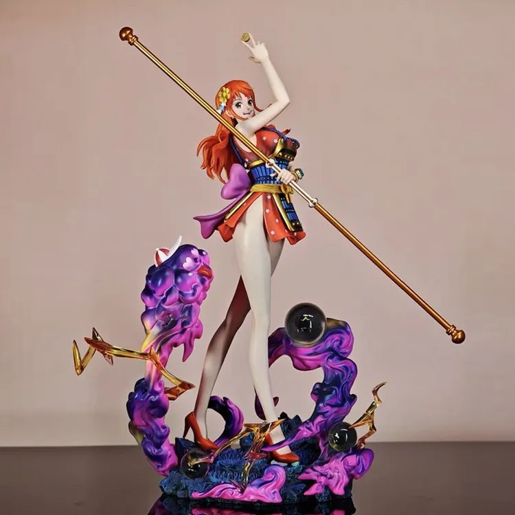海贼王鬼岛武士娜美动漫潮玩周边GK手办可作桌面摆件