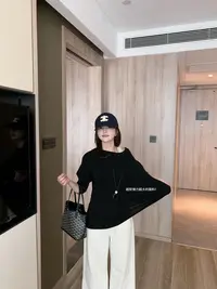 漫姐的店现货【薄雾日记】捏褶圆领上衣修身显瘦秋冬百搭长袖打底衫