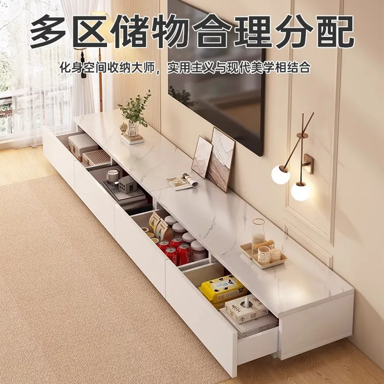 电视柜客厅家用现代简约小户型新款落地收纳储物一体茶几电视机柜