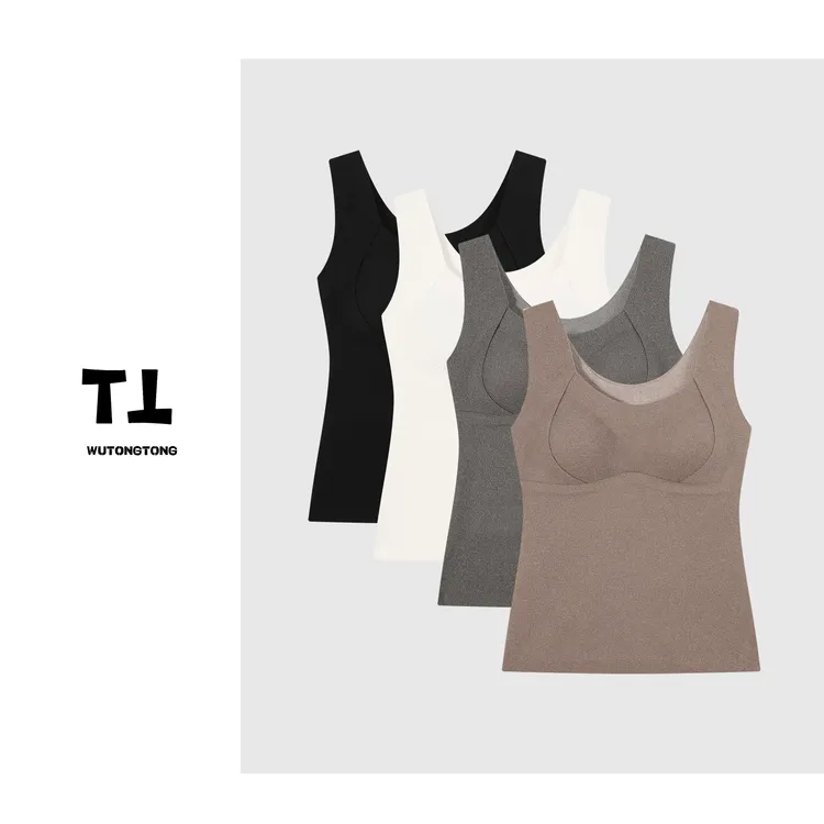 10/22【吴童优选】冬季厚款吊带背心女可外穿内搭美背打底小衫62861