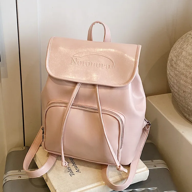 旅行双肩包女2025新款潮时尚百搭书包大学生流行轻便通勤手拎背包