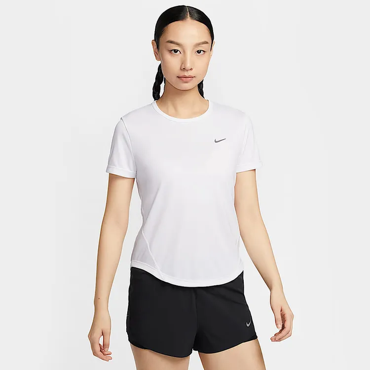 NIKE耐克女子透气AS W NK TEMPO DF SS 运动无领短T恤HQ0649-100