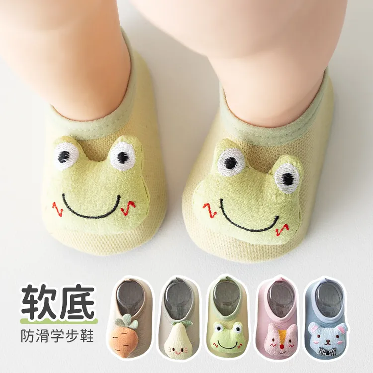 春夏软底婴儿鞋学步宝宝鞋公仔卡通鞋子6-12防滑布底布前鞋地板鞋
