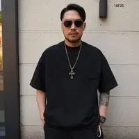 V-RO16F20口袋短袖圆领废土风男士T恤i夏季宽松休闲男装