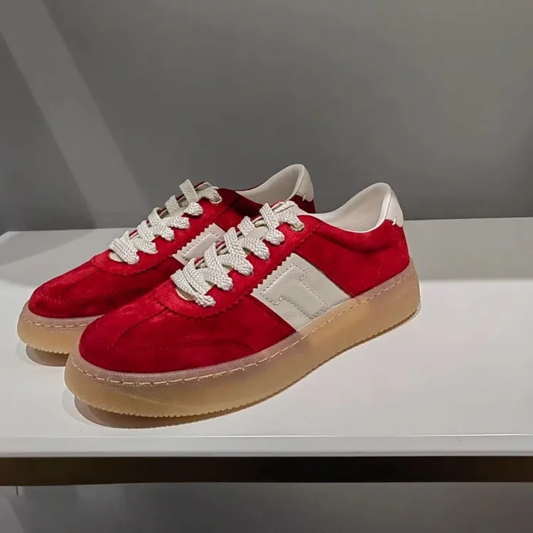 【JTG&SHOES 官方正品】休闲鞋街头帅妹潮4cm厚底增高真皮运动鞋
