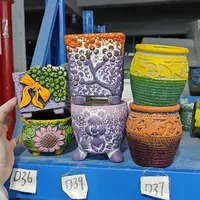 红陶吸水透气的白陶花盆凑满12发货