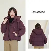 [alicelulu]学院风减龄百搭面包连帽羽绒服蓬松S2144806Tr